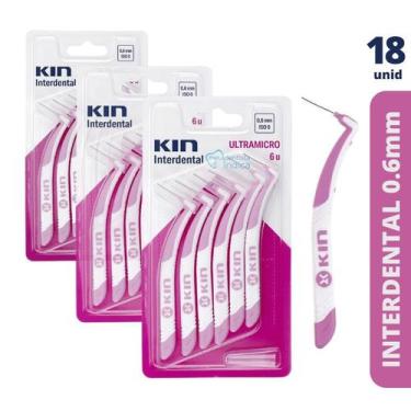 Imagem de Escova Interdental KIN  UltraMicro 0,6mm  18 unidades