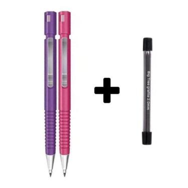 Imagem de Kit Lapiseira TecnoCis 2.0 Rosa e Roxa + 12 Grafites HB Cis