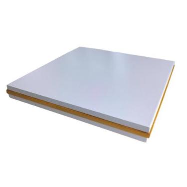 Imagem de Expositor Base Quadrada Branca e Dourado - Decoração Vitrines Joias Bi