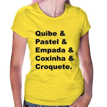 Imagem de Baby Look Quibe & Pastel & Coxinha & Empada & Croquete - Foca na Moda,