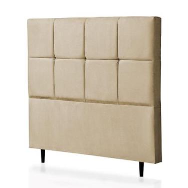 Imagem de Cabeceira Queen Poliana 160 CM Suede Marfim - D A Decor
