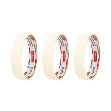 Imagem de Kit 03 Fita Crepe 18mm x 10m Mask 710 Adelbras