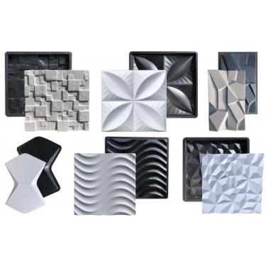 Imagem de Kit 6 Formas 3D Gesso e Cimento ABS - Xmoldes Formas 3D