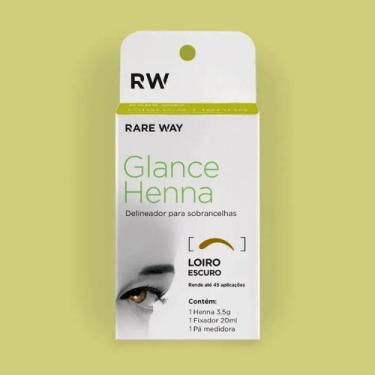 Imagem de Henna para Sobrancelhas Glance Rare Way 3,5g, Loiro Escuro