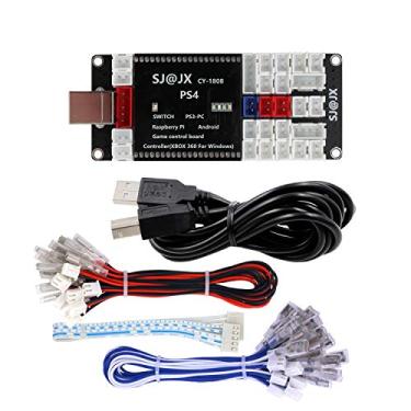 Imagem de SJ@JX Codificador de controle de jogo Arcade DIY Code Board Gamepad Botão Joystick para PS4 PS3 Nintendo Switch Android Raspberry Pi Retro Pie PC