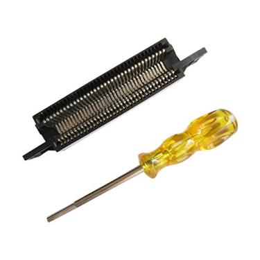 Imagem de Gxcdizx 72 Pin Replacement Connector Cartridge Slot and 3.8mm Screwdriver Bit Open Tool for Nintendo NES 8 Bit System