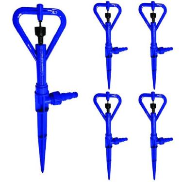 Imagem de 5 Microaspersor Aspersor com Haste P4 Irrigação Horta Jardim - Agrojet