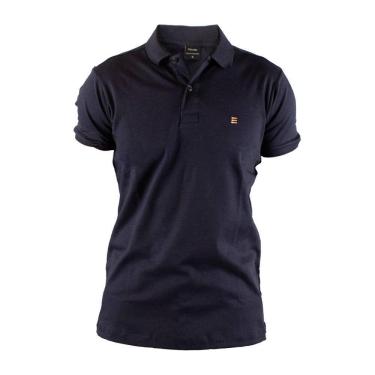 Imagem de Camisa Polo Eurobike Azul Lisa Algodão Pima