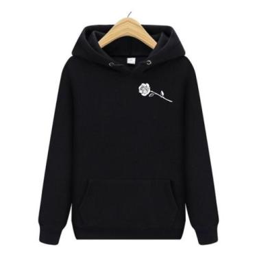 Imagem de Moletom Blusa de Frio Canguru  Unissex Flor - Mena Infinity, Verde, GG