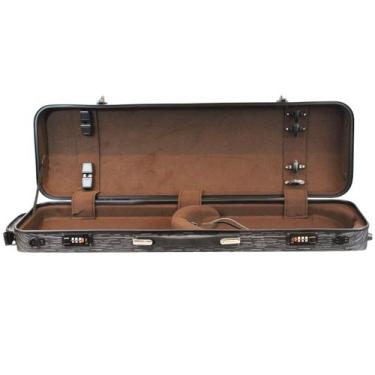 Imagem de Estojo case retangular fibra moldada  violino 4/4 preto - ORQUEZZ