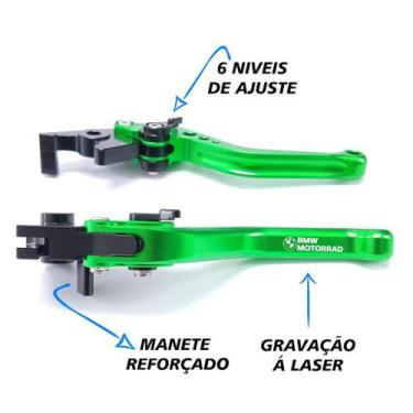 Imagem de Manete Esportivo Reforçado Gravado A Laser BMW Enduro Megamoto K1200r 