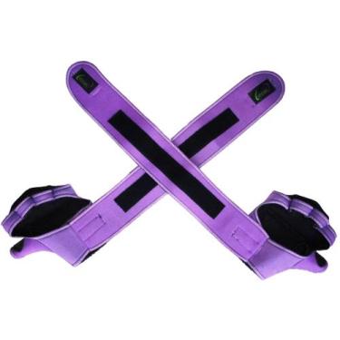Imagem de Luva para Academia Luva com Munhequeira de Neoprene Lilás - Exercise S