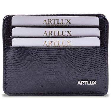 Imagem de Mini Carteira Couro Artlux 918, Preto