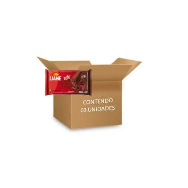 Imagem de Biscoito Wafer Brigadeiro de Panela Sem Lactose Liane contendo 3 pacot