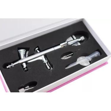 Imagem de Aerógrafo Profissional Dupla Ação Copo Fixo Traço super Fino 02mm urba