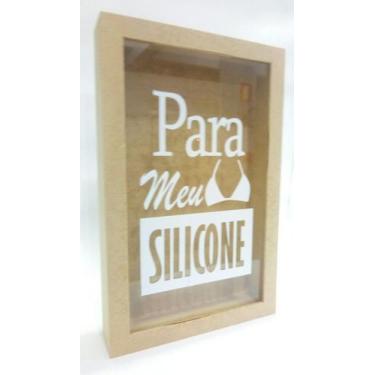 Imagem de Quadro Rolhas Cofrinho Cofre Viagem Porta Moedas 27x17cm mdf cru - son