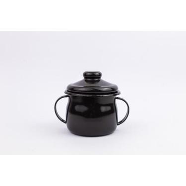Imagem de Açucareiro esmaltado Preto 239g atóxico ESMALTADOS SILVA 2280