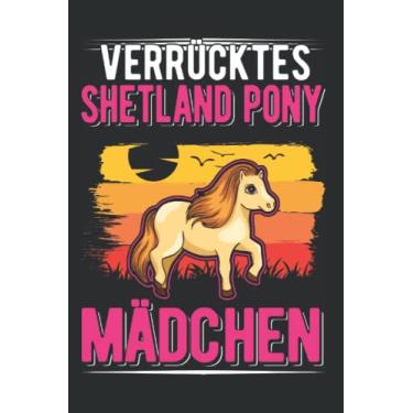 Imagem de Shetland Pony Notizbuch: Verrücktes Shetland Pony Mädchen Shetland-Pony / 6x9 Zoll / 120 karierte Seiten