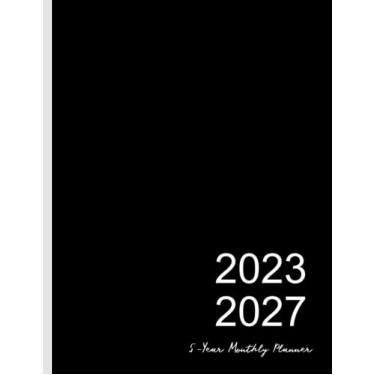 Imagem de 2023-2027 5-Year Monthly Planner: A simple monthly planner for 5 years (2023,2024,2025,2026,2027), Monday start, 8.5x11" Big size : for Time ... / Appointments/Events/Routine (black)