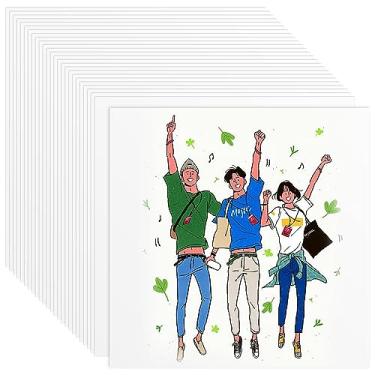 Imagem de 200 peças de cartolina branca 12 x 12 papel a granel 40,8 kg/250 g folhas de cartolina pesada em branco cartolina branca para artesanato faça você mesmo, convites, suprimentos para scrapbook, cartões