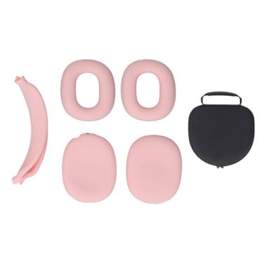 Imagem de Estojo de Transporte Rígido Com Capa para Faixa de Cabeça, Capa para Fones de Ouvido e Capa para Fone de Ouvido IOS Max (Rosa clara)
