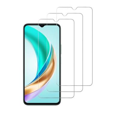 Imagem de DAMONDY Pacote com 3 para BLU G54 protetor de tela, compatível com capas, resistente a arranhões, sem bolhas, anti-impressões digitais, transparente, película de vidro temperado para BLU G54