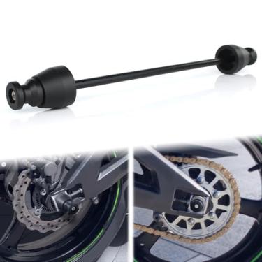 Imagem de Xitomer Sliders de eixo traseiro e bobinas de braço oscilante compatíveis com Ninja ZX-10R Ninja ZX-10RR Ninja ZX-10RR Ninja ZX-14R Sliders de quadro deslizante de eixo de motocicleta proteção contra