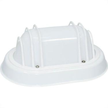 Imagem de Luminaria Tartaruga Pvc Viewlux Oval Branca 21Cm -01 - TASCHIBRA