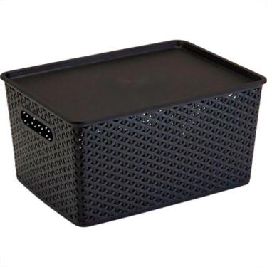 Imagem de Cesto Org.Rattan Northon.Gd Pr-1560 - PLASNORTHON