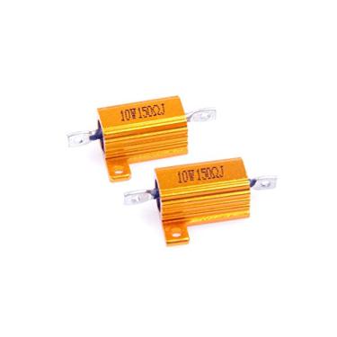 Imagem de LM YN 10 Watt 150 Ohm 5% Resistor de Corda de Alumínio Eletrônico Resistor de Ouro para Luzes de LED Inversor Divisor de Frequência Servo Industrial Control 2 peças