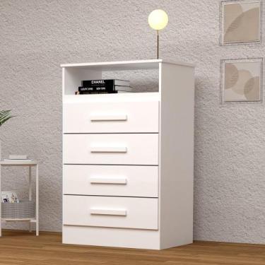 Imagem de Cômoda Gaveteiro 57,10cm 4 Gavetas 100% Mdf Jéssica - ACP Móveis