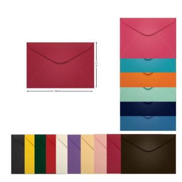 Imagem de Envelope Pequeno Corlorido 72x108 Visita 100 Unidades Scrity, Pequim