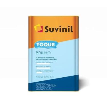 Imagem de Tinta Acrílica Premium Suvinil Toquie de Brilho 18L, Branco