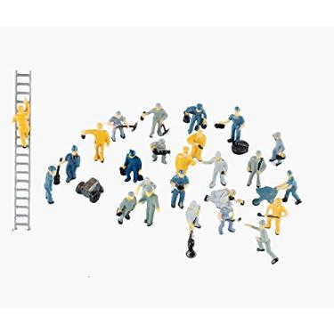 Imagem de NWFashion 25 peças 1: 87 balanças pintadas bonecos para miniatura casa de bonecas trem ferroviário