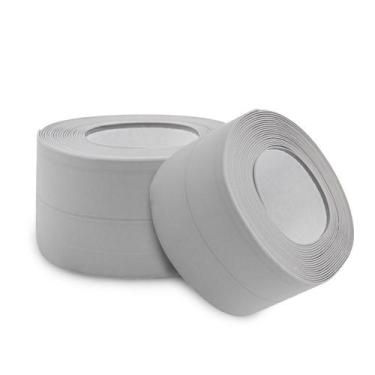 Imagem de Fita De Vedação Adesiva Porta Janela Protetor 3 Metros X 3,5cm Cinza -