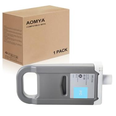Imagem de Aomya Cartucho de tinta pigmentada PFI-706PC PFI-706 para impressoras Canon imagePROGRAF iPF8300 iPF8400 iPF8300s iPF8400s iPF8400se iPF9400 iPF9400s (foto ciano 700 ml