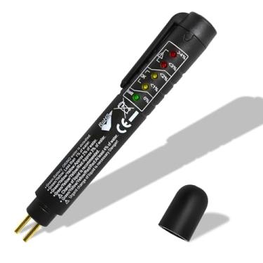 Imagem de wuyaoyao Caneta testadora de líquido de fluido de freio com 5 indicadores LED, DOT 3 DOT 4 DOT 5.1 Caneta testadora de fluido de freio, caneta de teste de líquido de fluido de freio, ferramenta de