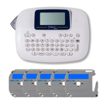 Imagem de Rotulador Brother Pt-m95 Pt-m95bk + 5 Fita X-full Mk531 Azul