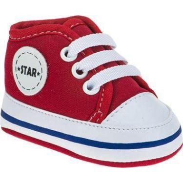 Imagem de Tênis baby star cano alto masculino - Araçababy, Vermelho escuro, 14