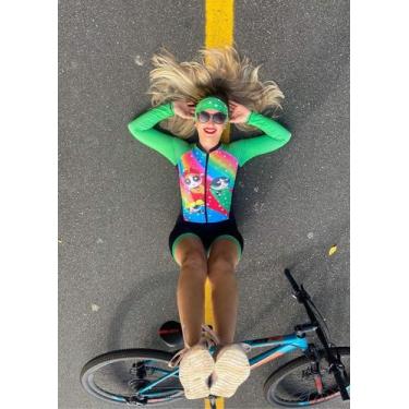 Imagem de Macaquinho Ciclismo Manga Longa - 0273 - Docinho - Preta Zilli, G3