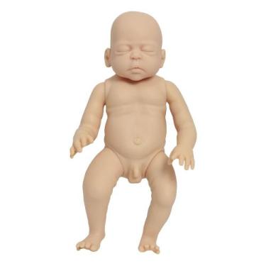 Imagem de Kit Bebê Reborn Menino Corpo de Vinil Siliconado Articulado - Cegonha 