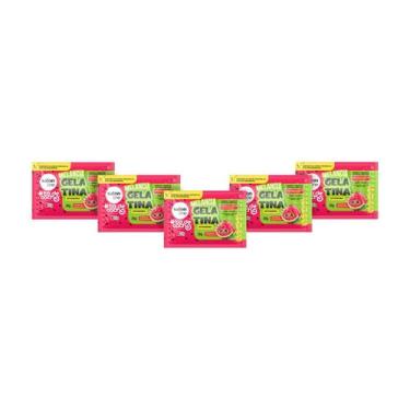 Imagem de Kit com 5 unidades de Sachê Melancia Gelatina Ativadora todecacho Kids