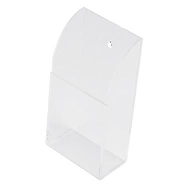 Imagem de Suporte de controle remoto, suporte para controle remoto de cama, acrílico para ar condicionado, suporte de controle remoto para TV, suporte de parede (1 compartimento)