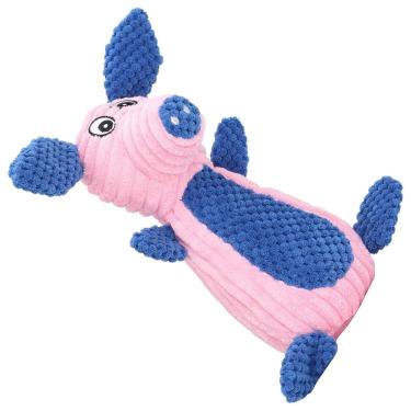 Imagem de Mordedor Pelucia Cachorro Gato Caes Pet Brinquedo Dentiçao Com Apito Som Divertido Petshop