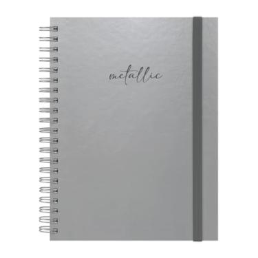 Imagem de Caderno Universitário Plus Solid Metallic Prata 12 Matérias