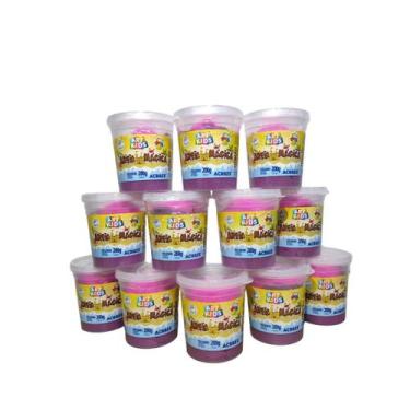 Imagem de Kit 12 Potes Areia Magica Cor Roxo 200g Acrilex Art Kids