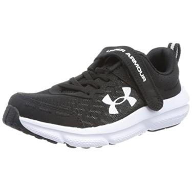 Imagem de Under Armour Tênis de corrida feminino pré-escolar Assert 10 com fecho alternativo, Preto, 30 BR