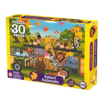 Imagem de Puzzle Safari Animado 30 peças - Toia