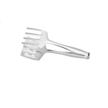 Imagem de Clipe de colher de peixe de fritura alargado de aço inoxidável, versátil para fritar bifes, panquecas e clipe de comida, 2 peças (1271)