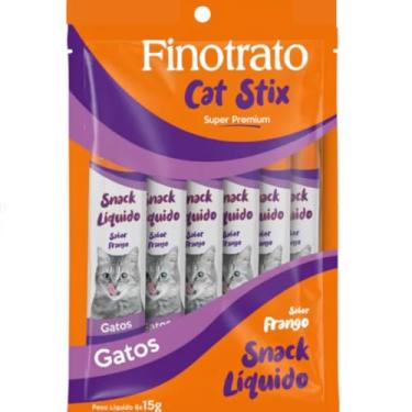 Imagem de Finotrato Cat Stix Frango 6 unidades 15g cada